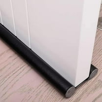 Door Draft Stopper Weather Stripping Noise Blocker - Under Door Draft Noise Blocker Gap Stoppers Entry Door Draft Guard for Bottom of Doors Adjustable (Black)