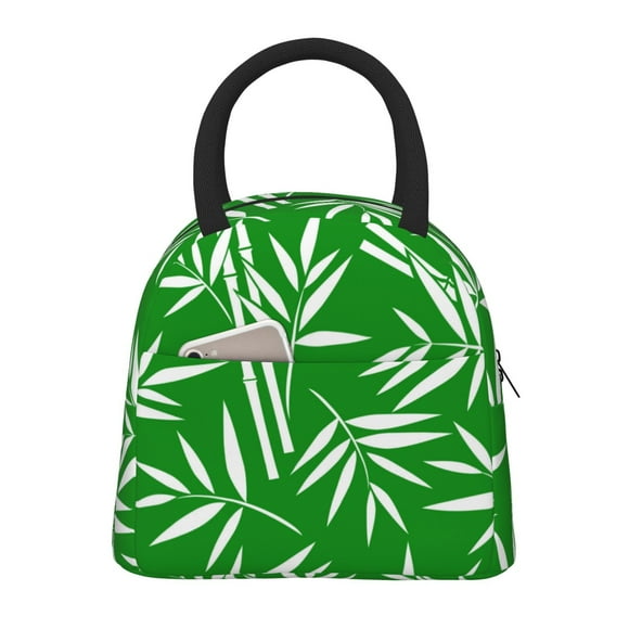 KLL Bamboo for Insulated Lunch Bag- Leakproof Cooler Tote Bag Organizer for Women & Men - Reusable Lunch Box for Office Picnic Hiking Beach