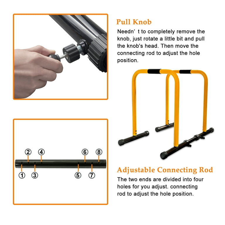 RELIFE SPORTS Heavy Duty Home Gym Dip Station Fitness Workout Dip bar Push Up Stand Walmart