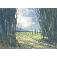 thumbnail image 2 of Randy Noble Fine Art 14x11 White Modern Wood Framed Museum Art Print Titled - Distant Valley, 2 of 4