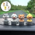 thumbnail image 4 of Car Interior Ornament Dashboard Decoration Cake Topper Cute Resin Shelf Decor Animal L, 4 of 9