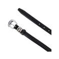 thumbnail image 2 of CTM Skinny Leather Dress Belt with Keeper Detail (Women), 2 of 4