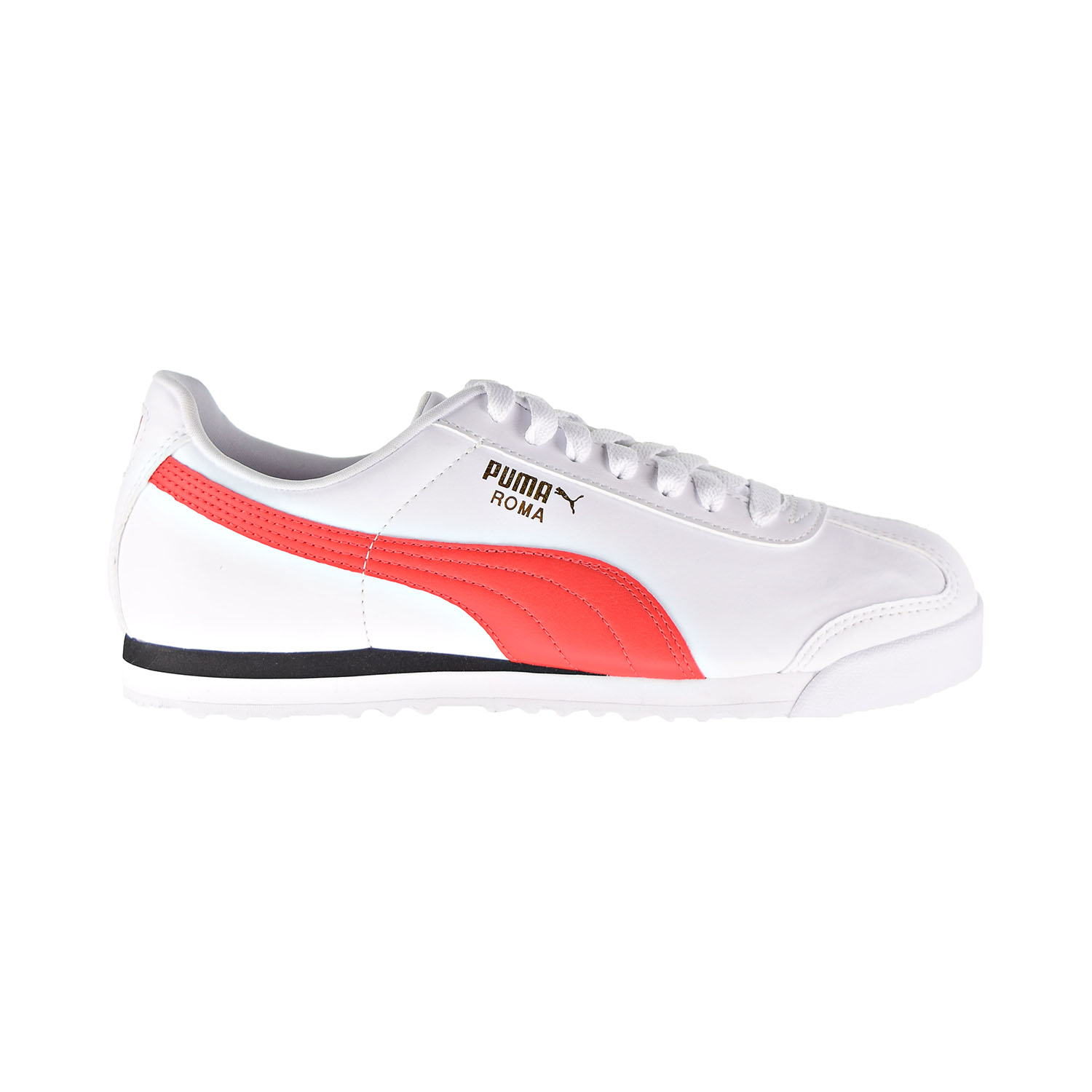 Puma Roma Basic+ Men's Shoes Puma White-High Risk Red 369571-11 - image 1 of 6