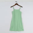thumbnail image 3 of Lumtrix Girls Summer Cami Solid Color Sleeveless Sundress with Straps,Vintage Boho Backless Party Dress with Pocket Mint Green 11-12 Years, 3 of 7