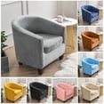 thumbnail image 2 of 1 Set Exquisite Seat Cushion Covers Wear-resistant Polyester Velvet Plush Club Chair Cover for Home, 2 of 8