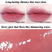 BBIA Glow Tint, Long-Lasting Glowy Lip Stain Vivid Color Korean Lip Makeup, 20 PETAL