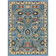 thumbnail image 3 of Unique Loom Cape Cod Espahan Rug Blue/Black 7' 1" x 10' Rectangle Floral Traditional Perfect For Living Room Bed Room Dining Room Office, 3 of 9