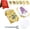 CC4-D, variant on Mini Flower Press Keychain Handcrafted Gold Metal Micro Flower Press Kit with Absorbent Sheets for Nature-Inspired Crafting and Botanical Keepsakes