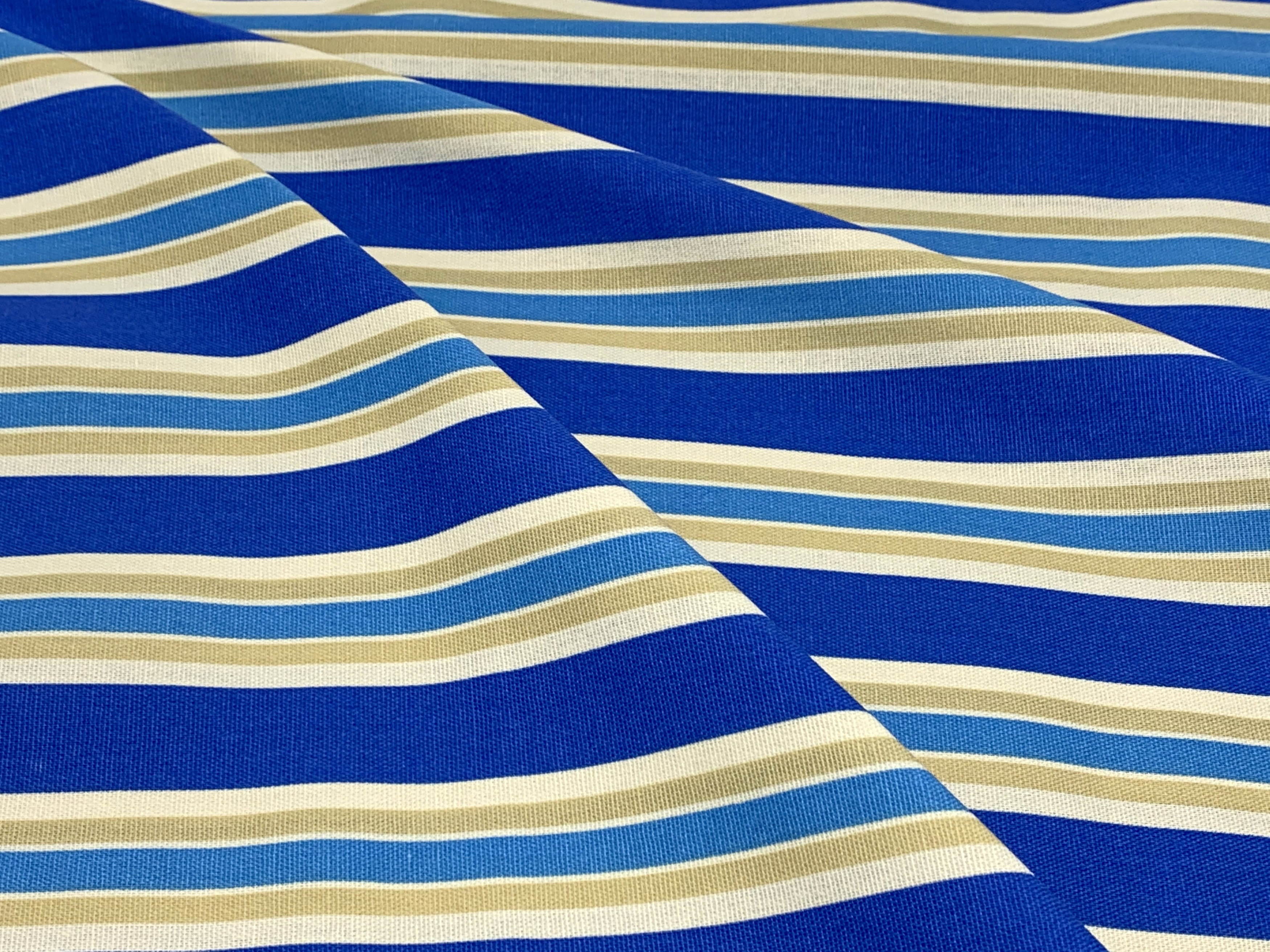 Waverly Inspirations 45" 100% Cotton Striped Sewing & Crafting Fabrics, 8 yd By the Bolt, Tan