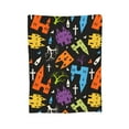thumbnail image 7 of DouZhe Ultra-Soft Micro Fleece Lightweight Flannel Bed Blanket, Halloween Fantasy Cartoon Castle Print Cozy Warm Throw Blankets, 60"x50", 7 of 7