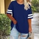 thumbnail image 2 of Mujeres Más Tamaño de Manga Larga Tops Cuello Redondo Camisa Casual Camiseta Top para la Primavera Verano Uso Diario Más Tamaño Casual Tops, 2 of 6