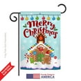 thumbnail image 2 of Breeze Decor BD-XM-G-114151-IP-BO-DS02-US Christmas Gingerbread House Winter - Seasonal Christmas Impressions Decorative Vertical Garden Flag - 13 x 18.5 in., 2 of 4