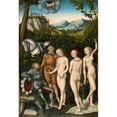 thumbnail image 3 of Lucas Cranach the Elder 14x18 Black Modern Framed Museum Art Print Titled - The Judgement of Paris (1528), 3 of 5