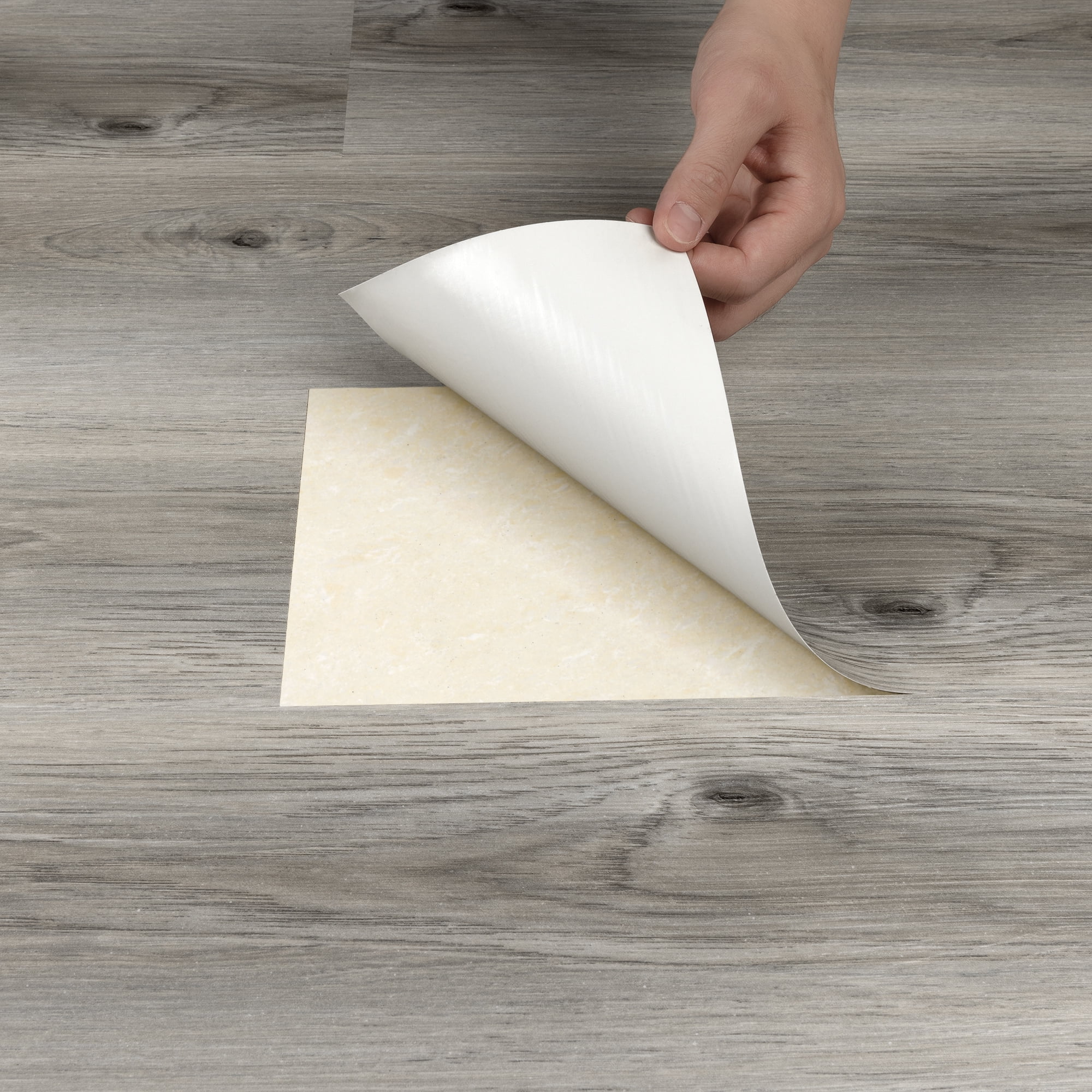 (4 pack) UMIGGEE Vinyl Flooring 6"x36"(10-pcs) Natural Wood-Look Peel and Stick Flooring Tiles Self-Adhesive Floor Tile DIY Grain Feel for Kitchen Dinning Room Bedroom Home Decoration (Cover 15 Sq. ft)