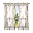 thumbnail image 6 of Yayeee Window Curtains Set of 2 for Living Room Light Filtering 63"x42", Cartoon Ice Cream Pattern, 6 of 7