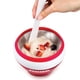 thumbnail image 4 of ZOKU Máquina para hacer helados, tazón compacto para preparar y servir con núcleo de congelador de acero inoxidable que crea un servicio suave, yogur helado, helado y más en minutos, sin BPA, rojo, 4 of 5