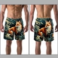 thumbnail image 3 of luoweisi Men's Beach Shorts Quick Dry Swim Trunks with Mesh Lining Fox XL, 3 of 5