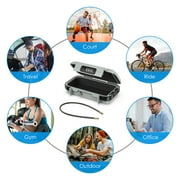 Safe Box for Cash, AMIR Mini Security Case Portable Waterproof Anti-Theft Safe Box for Money Travel Jewelry Gray
