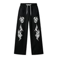 thumbnail image 4 of CONZONE Toddler Boys Baggy Sweatpants Y2K Graphic Joggers for Boys Drawstring Fall Winter Athletic Trousers with Pockets, 4 of 5