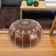 thumbnail image 4 of Funda de puf otomano bohemio mayimx Cubierta otomana Marron oscuro 21 pulgadas, 4 of 9