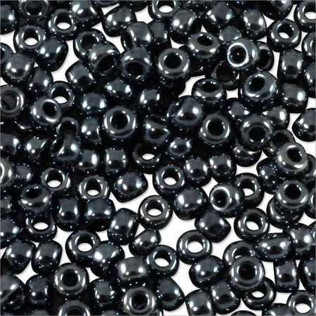 - Miyuki Round Rocaille Seed Bead 11/0 Metallic Gunmetal Grey (3 Gram Tube)