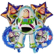 5 PCS Toy Story Balloon Foil Balloons Birthday Party Balloons Buzz Lightyear Balloons