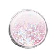 thumbnail image 5 of Creative Quicksand Internet Celebrity Small Mirror, Cute Girly Heart, Foldable Mini Makeup Mirror, Portable Compact Mirror, Small, Double-sided, Round, 5 of 5