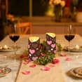 thumbnail image 5 of 2 PCS Tilted Flameless Candles Flickering LED Lights Battery Operated Candles with Remote Timers for Holiday Decor Pink and Brown Hearts Pattern, 5 of 7