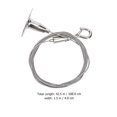 thumbnail image 2 of OULII 2 Pcs Picture Hooks for Hanging Wire Hook Hanger Silver Adjustable, 2 of 8