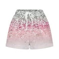 thumbnail image 3 of AXXD Women Shorts Pink Summer (Not Positioned) Printed Multi Pocket Lace Up Shorts Mother's Day, 3 of 4