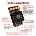 thumbnail image 3 of Upgrade -3002 TPA3255 Pure Rear Level Digital Amplifier Board Stereo 300W X2 Bridged Mono 600W AMP Music,1 * digital amplifier board,, 3 of 8
