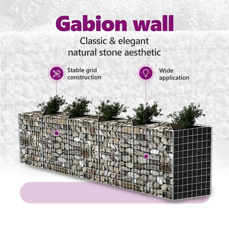 vidaXL Gabion Basket 129.9 vidaXL Gabion Basket 129.9