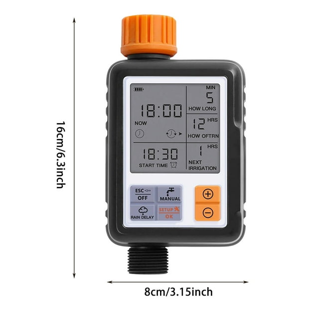 JJKBVCLO Large Screen Automatic Garden Watering System Outdoor Irrigation Timer With Smart Controller For And