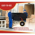 thumbnail image 4 of (2 Pack) 11.5'x20' Black Pre Tarp Blanket w/ Grommets to Protect Cargo Load & Flatbed Tarps - Heavy Duty Textile Moving Blankets for Packing & Shipping Furniture - Non-Abrasive Surface, 4 of 9