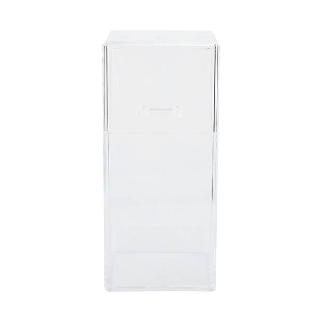 Caja de almacenamiento de pinceles cosméticos transparente acrílico, organizador de decoración de uñas, lápiz labial, caja de almacenamiento de acrílico
