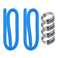 thumbnail image 1 of Monstrate Manguera de piscina de 3,2 cm de diámetro, tubo de bomba para piscinas con abrazaderas, filtro, reparación de tuberías, accesorios Suministros de limpieza para el hogar Negro 3 piezas, 1 of 6