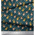thumbnail image 3 of Soimoi Cotton Poplin Fabric Tree & Pine Fruits Print Fabric by The Yard 42 Inch Wide, 3 of 3