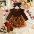 thumbnail image 6 of 0-3 Months Newborn Preemie Boys Girls Underwear Pajamas Rompers Home Clothes Baby Girl Outfit Christmas Man Romper Dress Cute Infant Xmas Winter Clothes Brown Rompers Baby Gift, 6 of 8