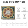 thumbnail image 6 of Acheng  Ink Painting Watercolor Sunflowers Count Your Blessings Summer Decorative Lumbar Throw Pillow Cover Case Home Living Room Bed Sofa Car ,Set of 2 White, 6 of 6