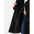 thumbnail image 5 of INSPIRE CHIC Button Down Coats for Women's Stand Collar Long Sleeve Belt Winter Long Coat, 5 of 6