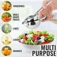 thumbnail image 5 of Zulay Kitchen Heavy Duty Stainless Steel Lemon Squeezer Large Manual Citrus Press Juicer and Lime Squeezer - Silver, 5 of 7