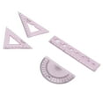 thumbnail image 4 of Protractor For Kids, 4pcs Transparent Cute Plastic Ruler  For Engineers For, 4 of 8