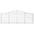 thumbnail image 2 of vidaXL Arched Gabion Baskets 8 pcs 200x30x60/80 cm Galvanised Iron, 2 of 4