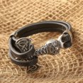 thumbnail image 3 of Terandius Double-Layer Black Leather Stylish Men's Bracelet, Men's Jewelry Gift, 3 of 6