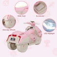 thumbnail image 5 of Arlopu Kids Motorcycle, 6V Battery Powered Electric Motorbike, 3 Wheels Ride on Toys with LED Lights & Music for Toddlers 3+, Pink, 5 of 9