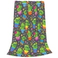 thumbnail image 2 of Pofeuu Cactus In Pots Print Ultra-Soft Micro Fleece Blanket,for Bed Or Sofa,All Season Throw Blankets Flannel Blanket-80"x60", 2 of 7