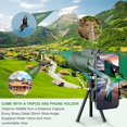 thumbnail image 6 of 40X60-Monocular-Telescope High Definition with Smartphone Holder & Tripod, High Power Monoculars for Adults with Zoom Focus, Compact Monocular for Wildlife Bird Watching Hunting, 6 of 10