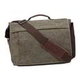 thumbnail image 3 of Bolso de hombro para hombre, maletín de negocios para ir al trabajo o para el Día del Padre. De color verde oscuro, 3 of 9