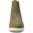 thumbnail image 2 of Cole Haan Zerogrand City Wedge Stone Gray Suede Side Zip Suede Ankle Boots (Stone Gray Suede, 7.5), 2 of 5