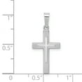 thumbnail image 3 of 14K White Gold Polished Latin Cross Pendant, 3 of 3